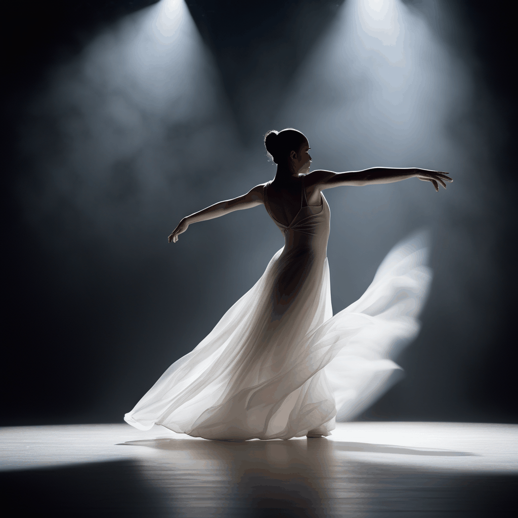 A dancer's silhouette